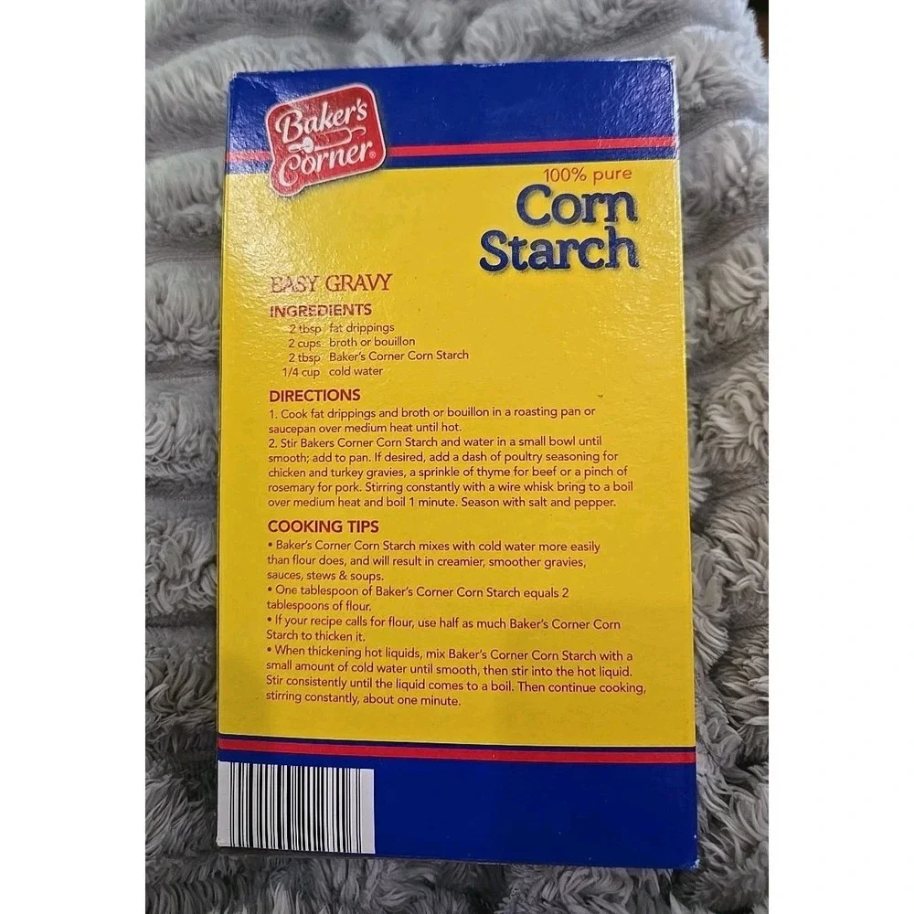 BAKER'S CORNER 100% Pure Corn Starch, 16 oz - 1 Unopened BOX